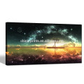 Starry Night Sky Canvas Wall Art/Full Moon Scenery Canvas Print/Landscape Canvas Painting